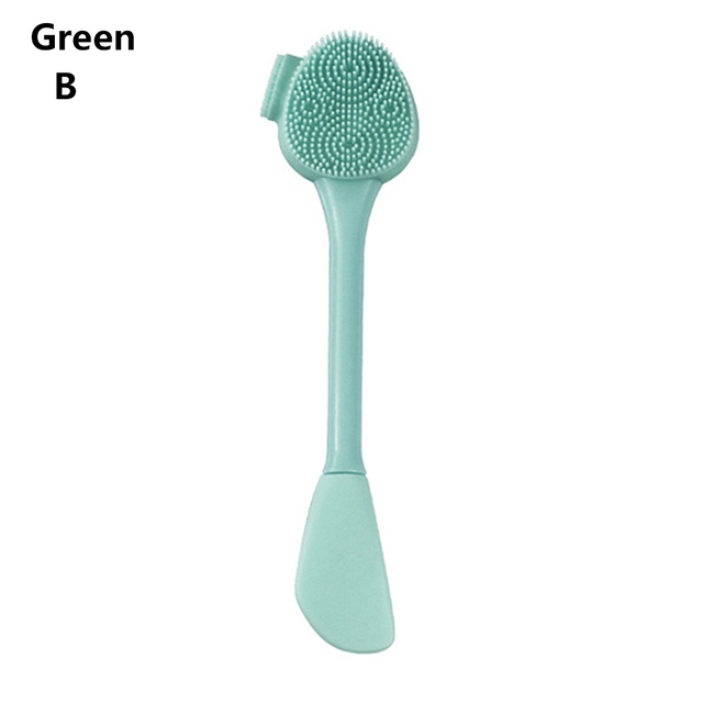 Silicone Facial Cleaning Brush Double Sided Head Mask Brush Multi-style Brush Head Nose Brush Portable Face Cleaning Tool
