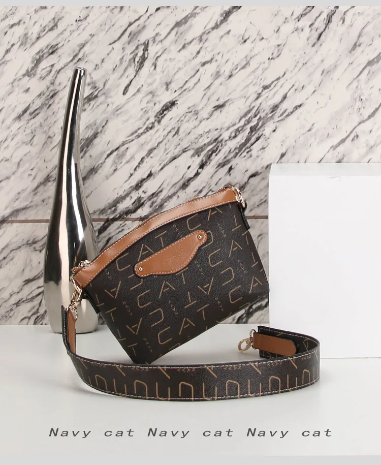Navy cat Retro Square Bag Ladies Handbag Shoulder Messenger Bags Female 2019 New Korean17
