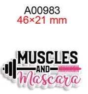 Flatback Planar Resin Printed Make-Up and Lips Cartoon Cabochon for DIY Hair Bow Holiday Craft Supplies Accessories Material
