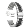 20 22mm Watch band for gear S3 S2 loop Stainless Steel bracelet for galaxy watch 3 41 45mm for Amazfit Bip Huawei GT Sport Strap ► Photo 3/6