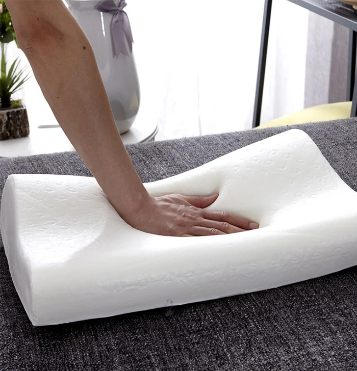New White Sleep Pillow Memory Pillow Core Slow Rebound Health Promotion Sleep Pillow Comfortable Velvet Cotton Core Pillow