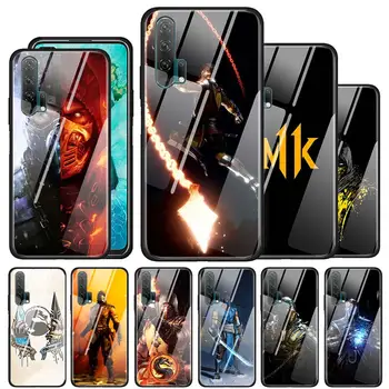 Перейти на Алиэкспресс и купить Чехол из закаленного стекла для huawei P30 P20 P10 mate 30 20 10 Lite Pro Honor 8X силиконовый чехол аниме Demon Slayer Kimetsu no Yaiba
