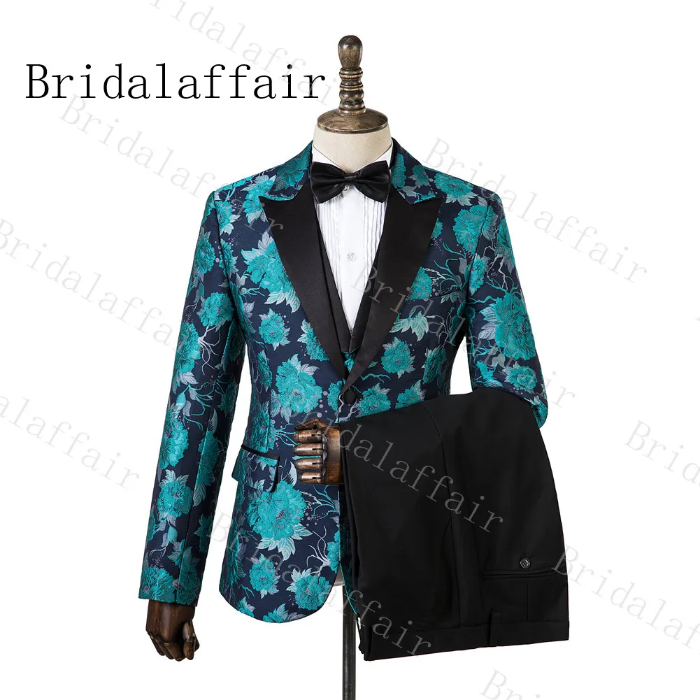 Bridalaffair зима темно-синий мужской смокинг на заказ/голубого цвета Penoy шаблон костюмы для жениха Лучшая мужская одежда Комплекты из 3 предметов