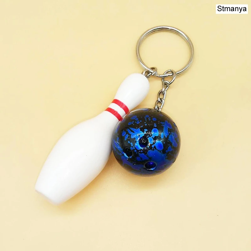 4 Portachiavi Mini Bowling 3D Con Palla E Birillo – Regalo Simpatico Per Bambini E Adulti - 4