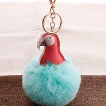 TUCANO брелок Подвеска стиль Pu птица моделирование пушистый шар кулон корейский стиль модные сумки автомобильные аксессуары