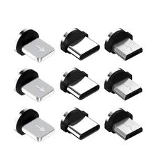 Adaptateur de câble magnétique Type C Micro USB C, charge rapide, chargeur aimanté pour téléphone, 1/5 pièces