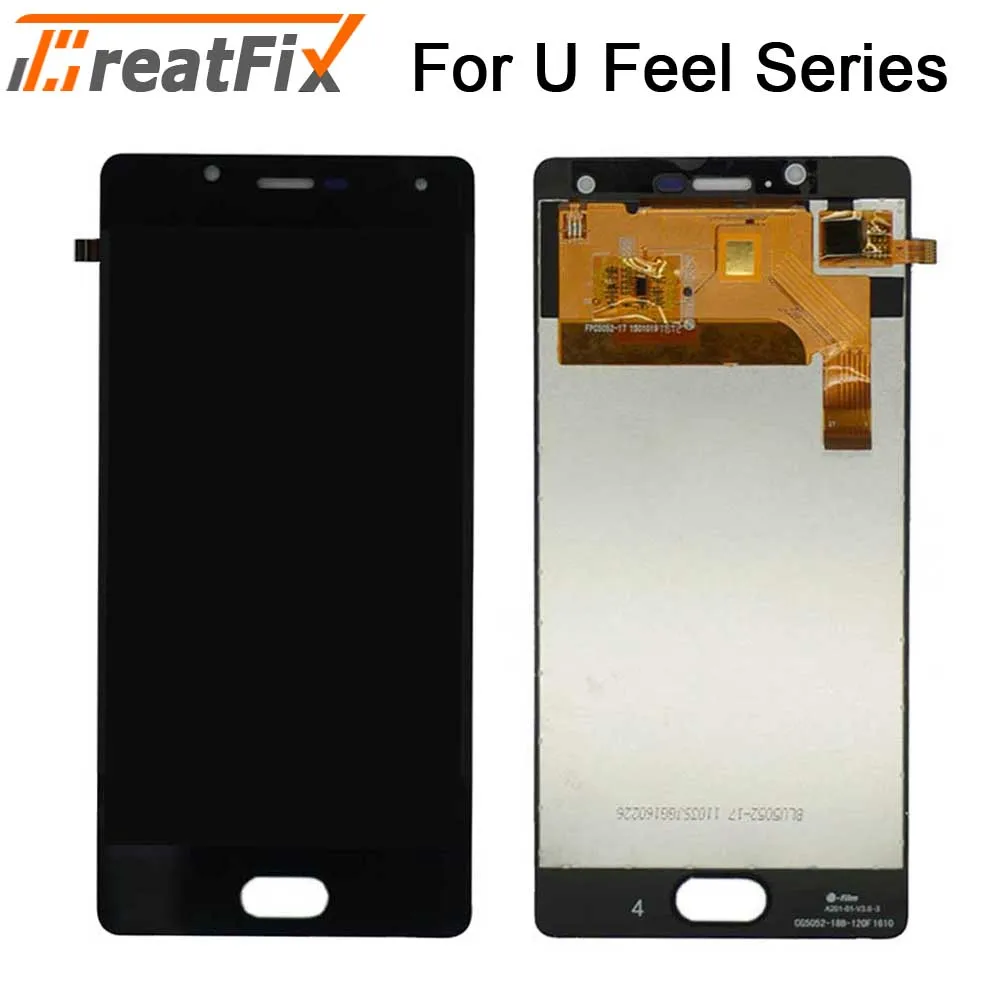 ЖК дисплей с дигитайзером сенсорного экрана для Wiko U Feel Ufeel Lite сенсорным экраном в
