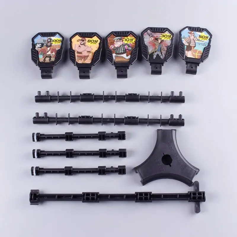 Classic Toy Gun Target Accessories Shooting Targets with Stickers and Bracket for Nerf Outdoor Hunting Foam Dart Blasters