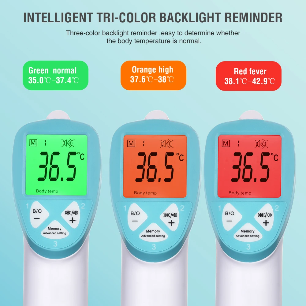 2020 Muti-fuction Baby/Adult Digital Termomete Infrared Forehead Body Thermometer Gun Non-contact Temperature Measurement