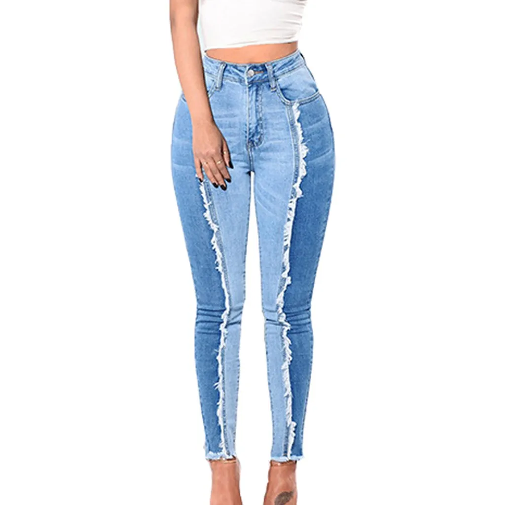 Женские осенние зимние джинсы, новые модные женские джинсовые штаны, тонкие леггинсы для фитнеса, большие размеры, длинные джинсы L1009