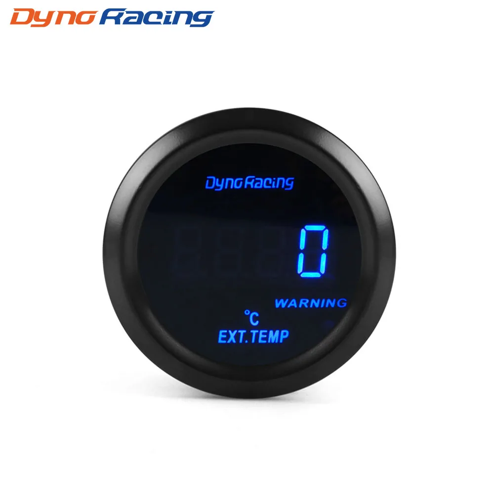 Car Gauge Exhaust Temperature Sensor Dynoracing 2" 52mm Exhaust Gas Temp Gauge Digital Exhaust Temperature EGT EXT gauge Blue Led Car Gauge Car Meter With Sensor