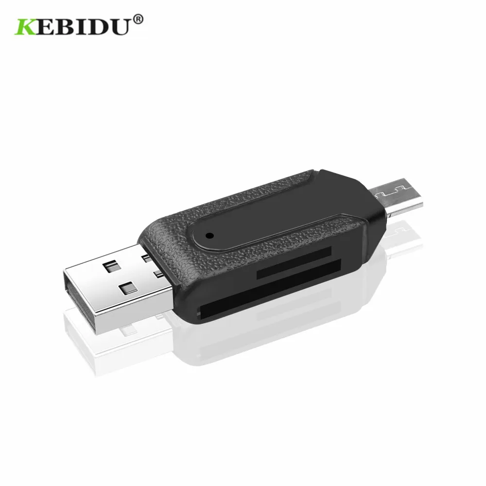 KEBIDU Micro USB OTG TF/SD кардридер телефонные удлинители адаптер|Картридеры| |