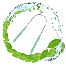 2 шт. скребок для языка Очиститель из нержавеющей стали для чистки полости рта здоровье свежее дыхание инструменты V9-Drop