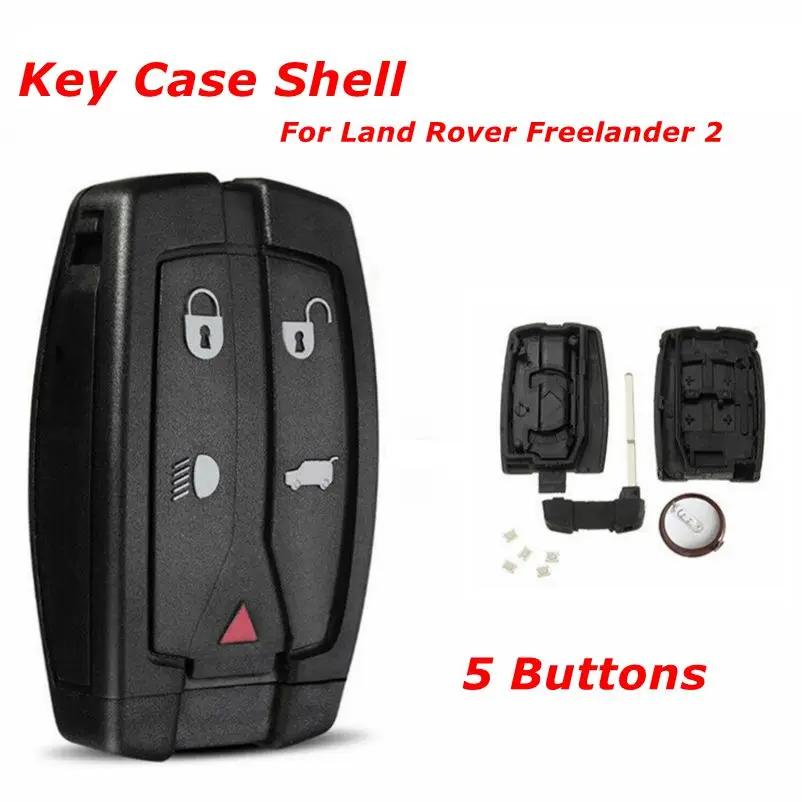 1 шт. черный 5 кнопок дистанционного брелока чехол с лезвием для Land Rover freelander 2