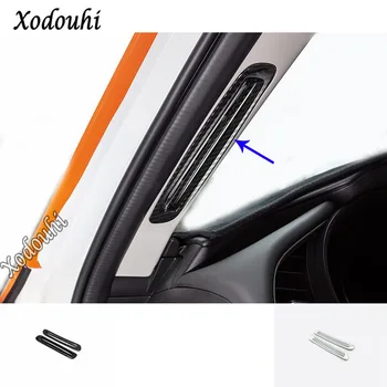 

For Mazda 3 Mazda3 Axela M3 2019 2020 Car Styling Body Garnish Cover Frame Lamp Trim ABS Chrome Front Air Condition Outlet Vent