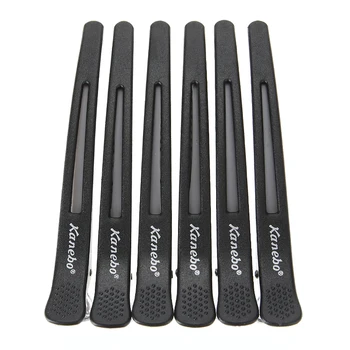 

6pcs/set Black Flat Duck Mouth Hair Clips Pro Salon Hairdressing Tools Crocodile Mouth Large Barrettes Headwear Hair Pin