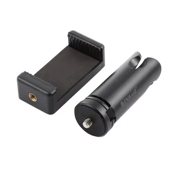 

PULUZ mobile lazy bracket Desktop mini folding multi-function small tripod + mobile phone clip