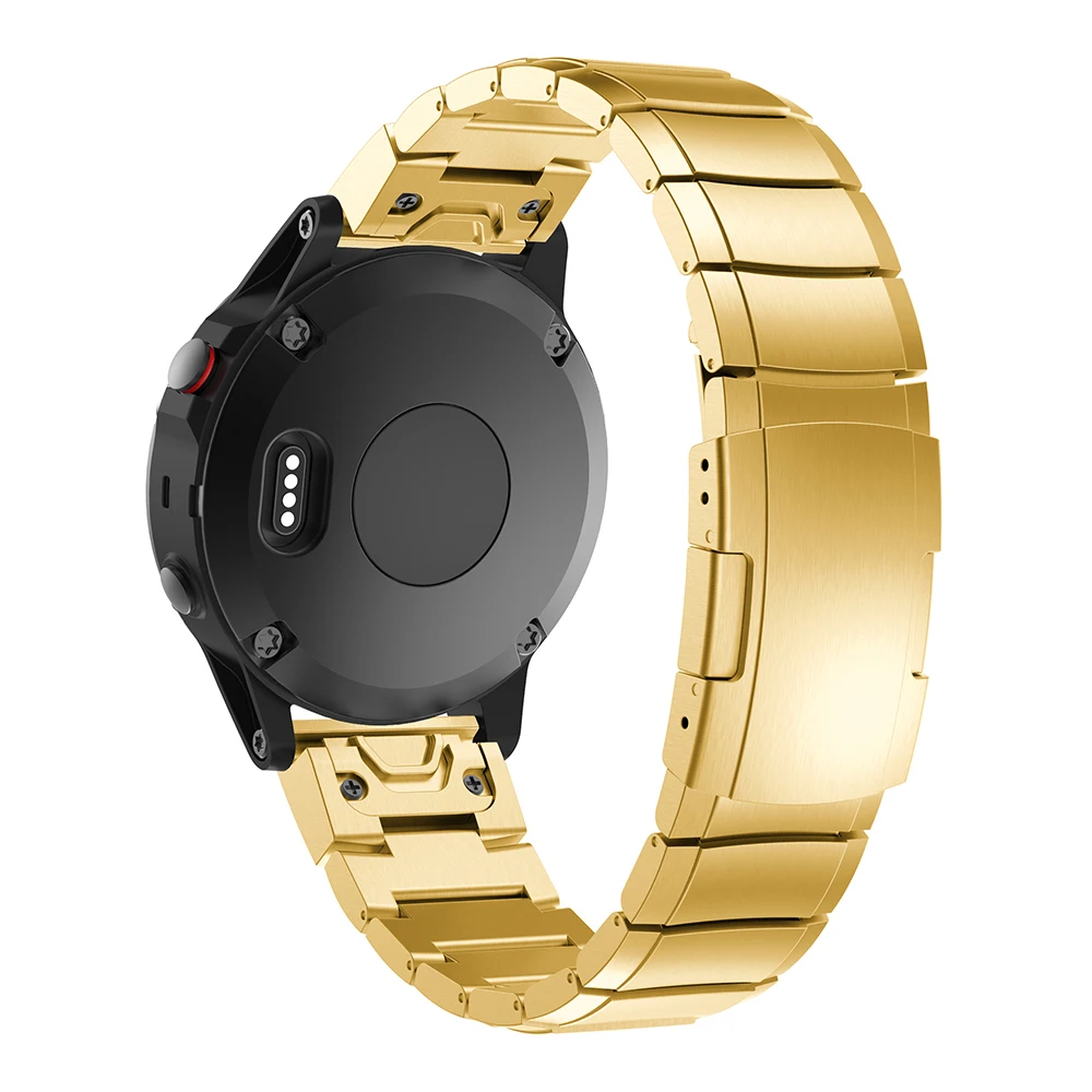 UEBN 22 мм Быстрый ремешок из нержавеющей стали для Garmin Fenix 6 5 Plus ремешок для Forerunner 935 945 Approach S60 S50 ремешок для часов