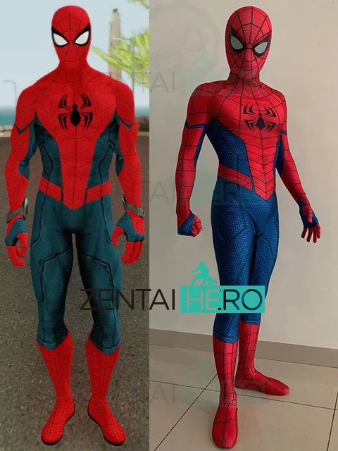3D принт Ultimate Alliance 3 игра Человек-паук косплей костюм лайкра Zentai боди мужской костюм паука