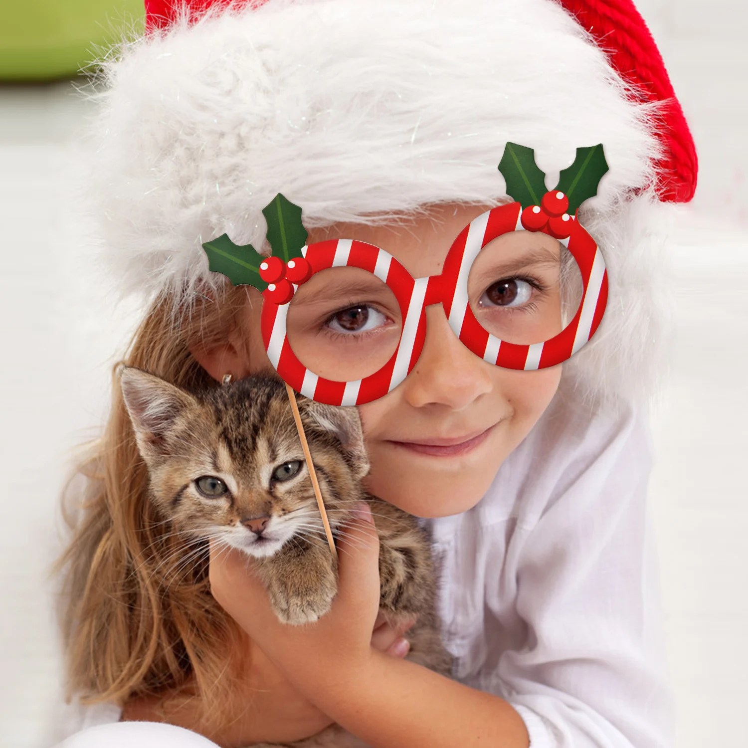 Behogar Merry Christmas забавная рамка для селфи с 1 комплектом фото стенд реквизит для рождественской зимней тематики товары для праздников и вечеринок