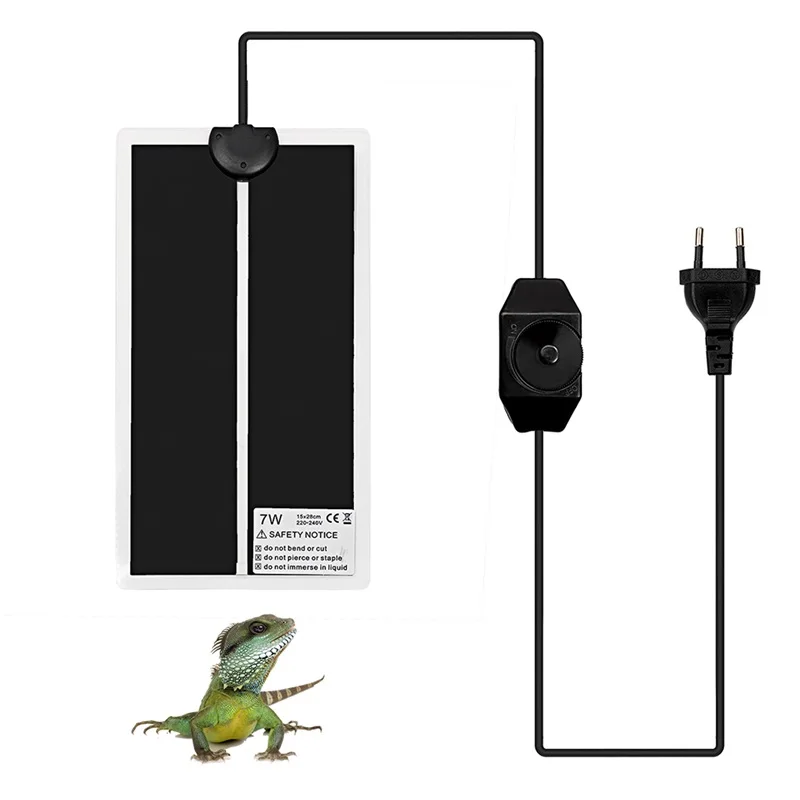 7W UK Plug Грелка для домашних животных нагреватель рептилий теплая Черепаха Ящерица паук зимняя грелка EU/US/UK Plug - Цвет: 7W UK Plug