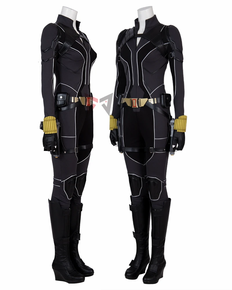 Movie Black Widow Cosplay Costume Carnival Halloween Outfit Natasha Romanoff Jumpsuit Fancy Accessories Boots Custom made