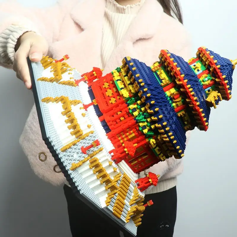 YZ всемирно известная архитектура Китай храм небеса 3D модель DIY Мини Алмазные