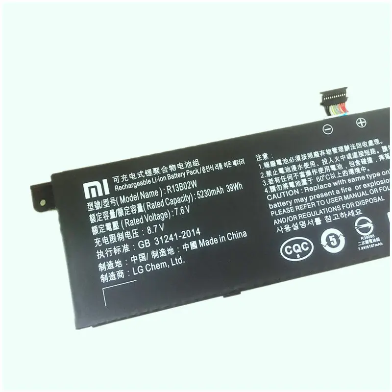 Ноутбук Замена литий-ионная батарея для Xiaomi Mi Air 13," серии Tablet R13B02W R13B01W
