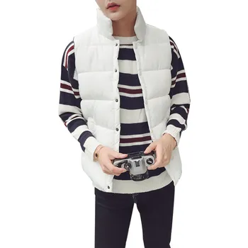 

New Brand mens winter sleeveless jacket and Slim Vest Mens Windproof Warm Waistcoat casual coats AM88
