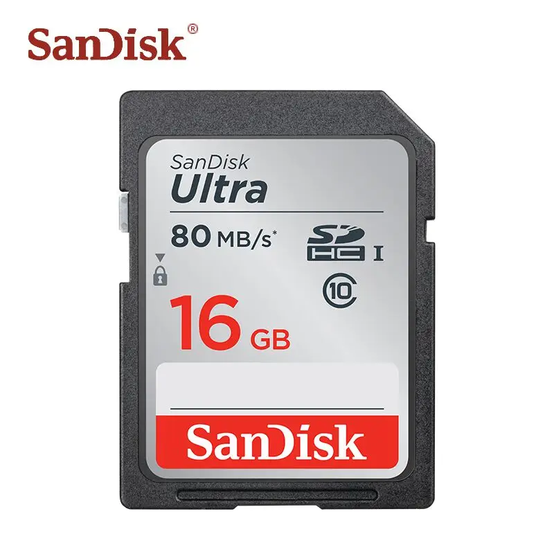 16 ГБ Оригинальная sd-карта SanDisk, 128 ГБ, 64 ГБ, 32 ГБ, 16 ГБ, класс 10, карта памяти 80 Мб/с, tf карта для камеры, высокое качество, tarjeta, sd-карта s - Емкость: 16 ГБ