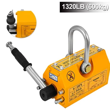 

600KG Steel Permanent Magnetic Lifter Heavy Duty Crane Hoist Lifting Magnet Lifter for lifting and transporting Hoist Shop Crane