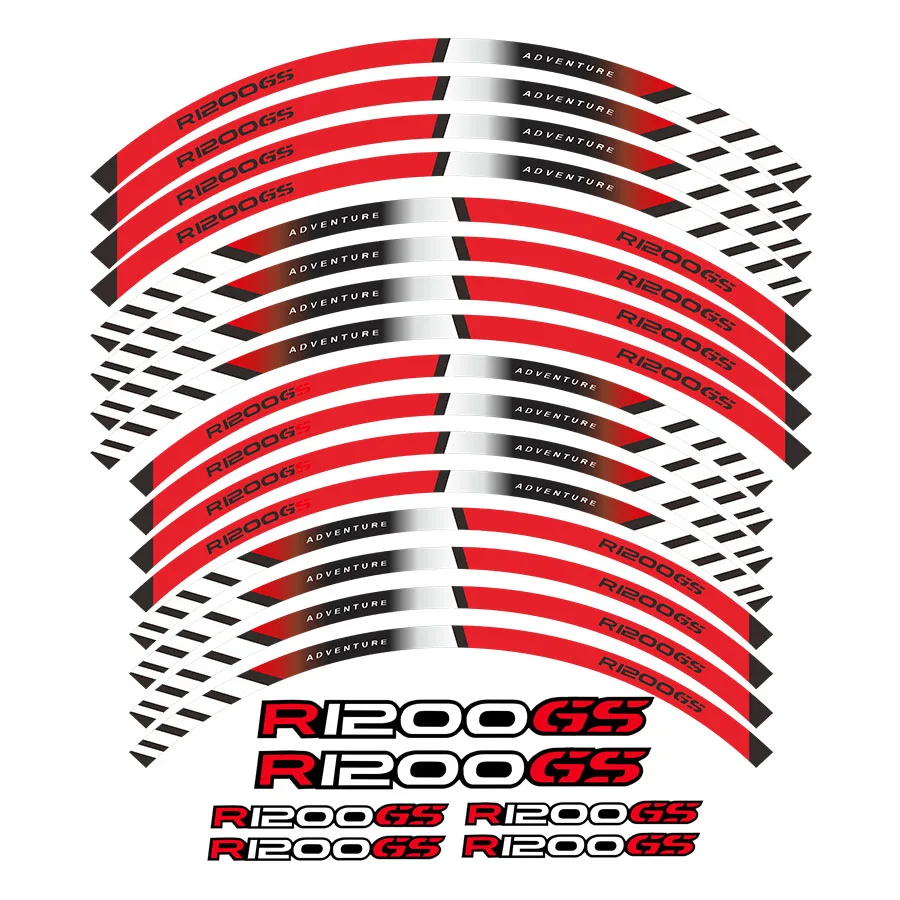 motorcycles wheel stickers Reflective Rim moto Stripe Tape For BMW R1200GS ADVENTURE 19''17'' motorcycles wheel stickers Reflective Rim moto Stripe Tape For BMW R1200GS ADVENTURE 19''17''