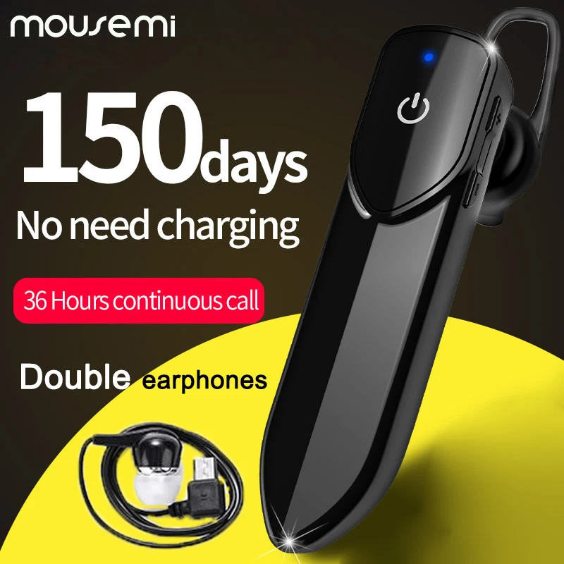 MOUSEMI Bluetooth наушники с микрофоном свободные руки беспроводные Спортивные