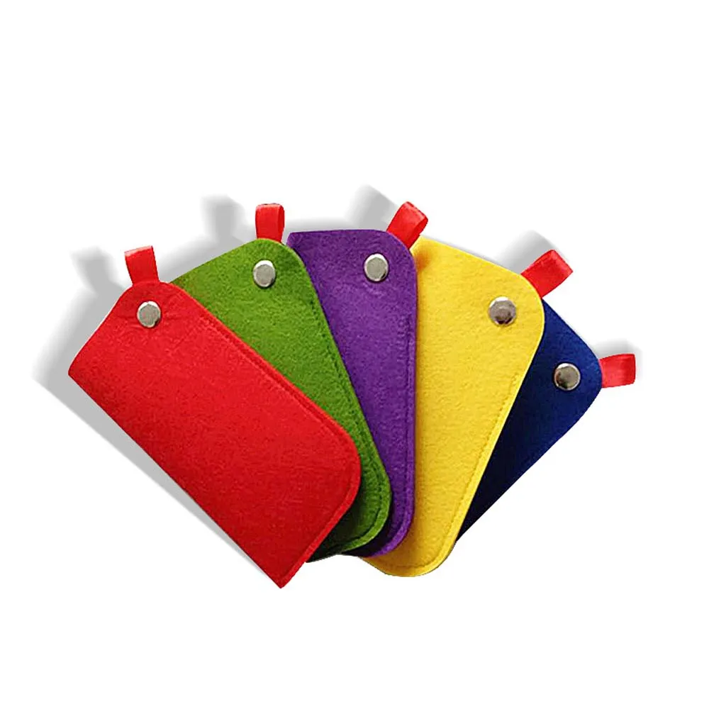 Felt Sunglasses Case Colorful Candy Eyeglasses Box Soft Glasses Bag Eyewear Accessoires glasses case,glasses storage bag,sunglasses bag,zipper eyewear box