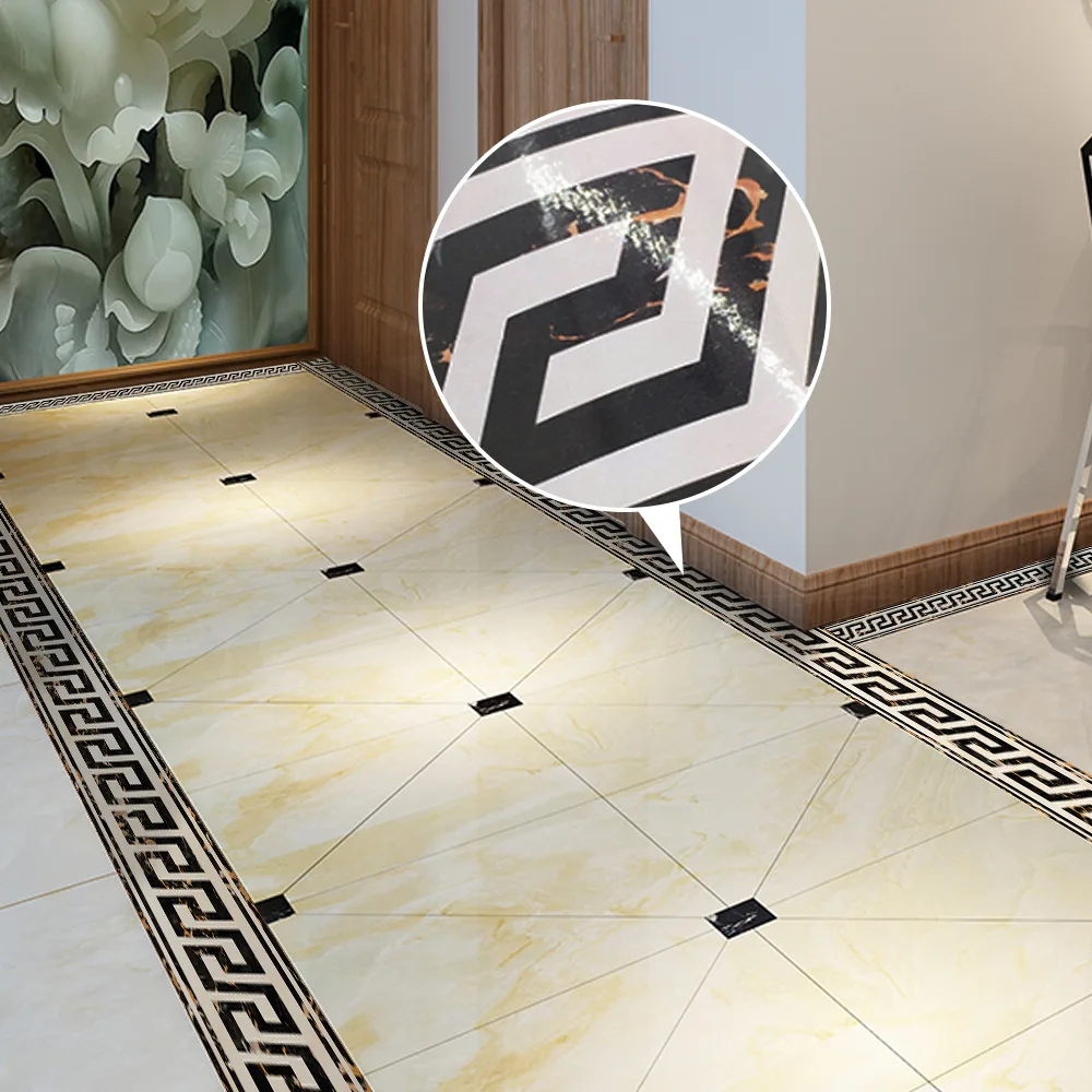 Funlife Retro Marble Wallpaper Borders,peel Stick Wall Border Stickers  Vintage House Living Room Decor,waterproof For Bathroom - Wall Stickers -  AliExpress
