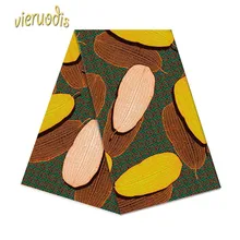 6 ярдов Африканские Восковые принты ткани хлопчатобумажная ткань Дашики напечатаны настоящий цветочный принт для платья A000561