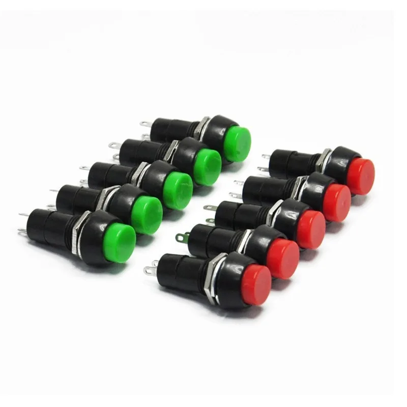 Direct Selling Original Head Button Switch DS-11B Self-Locking 125/250V Switch Button Reset Switch 12 Size