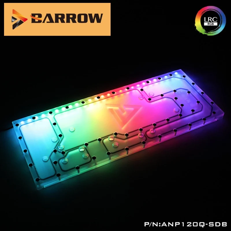 Barrow ANP120Q-SDB Acrylic Board as Water Channel use for ANTEC P120 Computer Case Both CPU&ampGPU Block RGB 5V 3PIN Waterway | Компьютеры