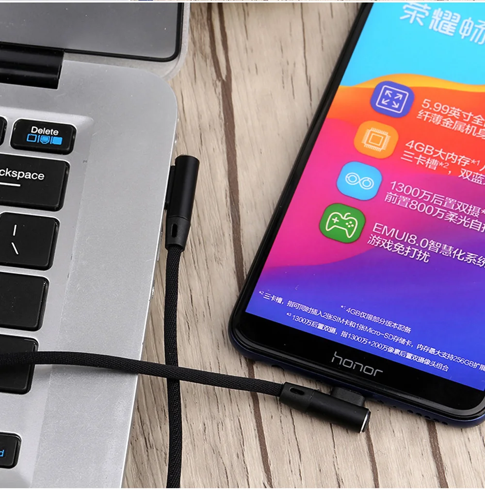 Двусторонний кабель Micro USB для мобильных игр для Xiaomi Redmi 5X Note5 6 7 Pro iOS USB Data для iphone 8 Plus XS Max XR зарядный кабель
