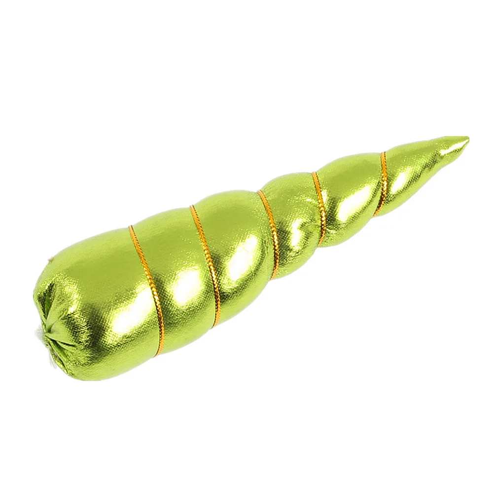 green Nishine, 20 шт./лот, блестящие рога единорога для маленьких девочек, повязка на голову, детский ободок для вечеринки, головные уборы, аксессуары для волос «сделай сам» - Цвет: green