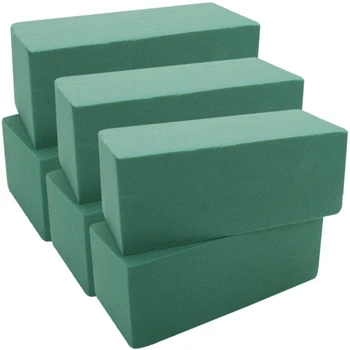 

6PCS Floral Foam Bricks Flower Packing Arranging Flowers Florist Supplies for Artificial Flowers Plants Decor