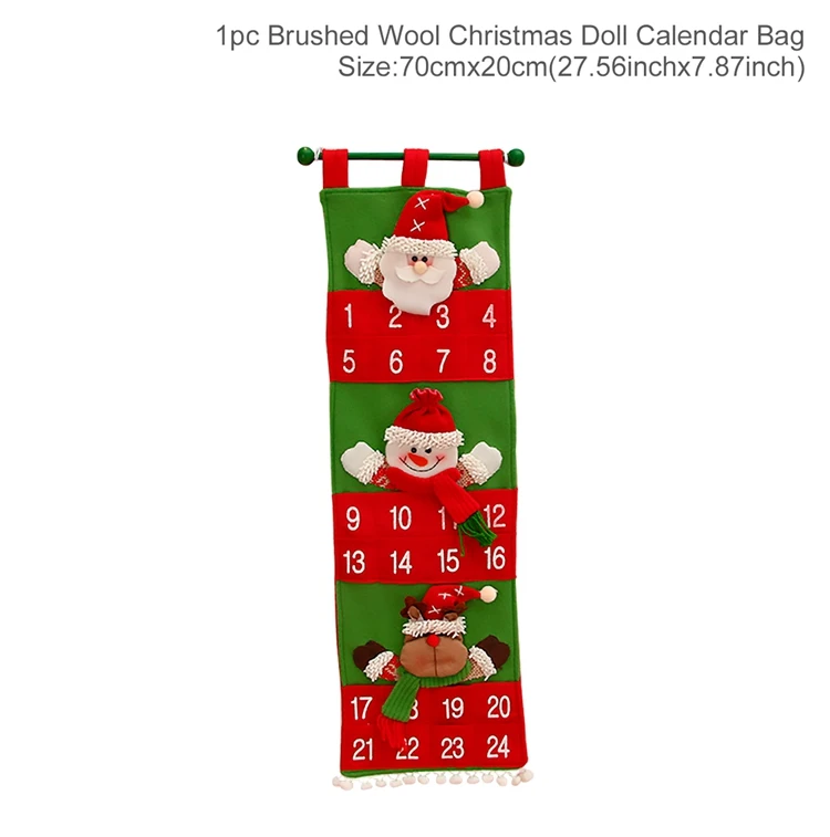 Christmas Calendar B Рождественский календарь, подарки, календарь для детей, подарок для детей, подарок для детей, Рождество, календарь, сумки, календарь, цифры, коробка, сделай сам - Цвет: Christmas Calendar B