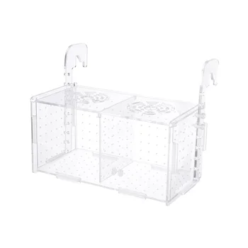 

Transparent Fish Tank Breeding Isolation Box Aquarium Incubator Hatching Boxes Multifunctional Acrylic Fish Tank Holder(Hook Pat
