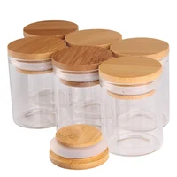 6 pieces 60ml Size 47x60mm Test Tubes with Bamboo Lids Glass Container Potion Bottle for DIY Crafts Wedding Favors 1