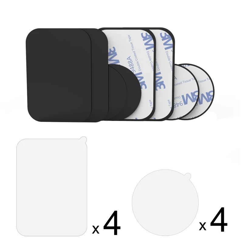 XMXCZKJ магнитный держатель телескопическая присоска для iPhone 11 магнитный держатель телефона в автомобиль лобовое стекло приборная панель магнит для iPhone - Цвет: 4 Round 4 Square