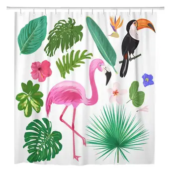 

72"x72" Shower Curtain Waterproof Polyester Fabric Colorful Patterned Elephant in Violet Yellow Turquoise and Coral Decorative