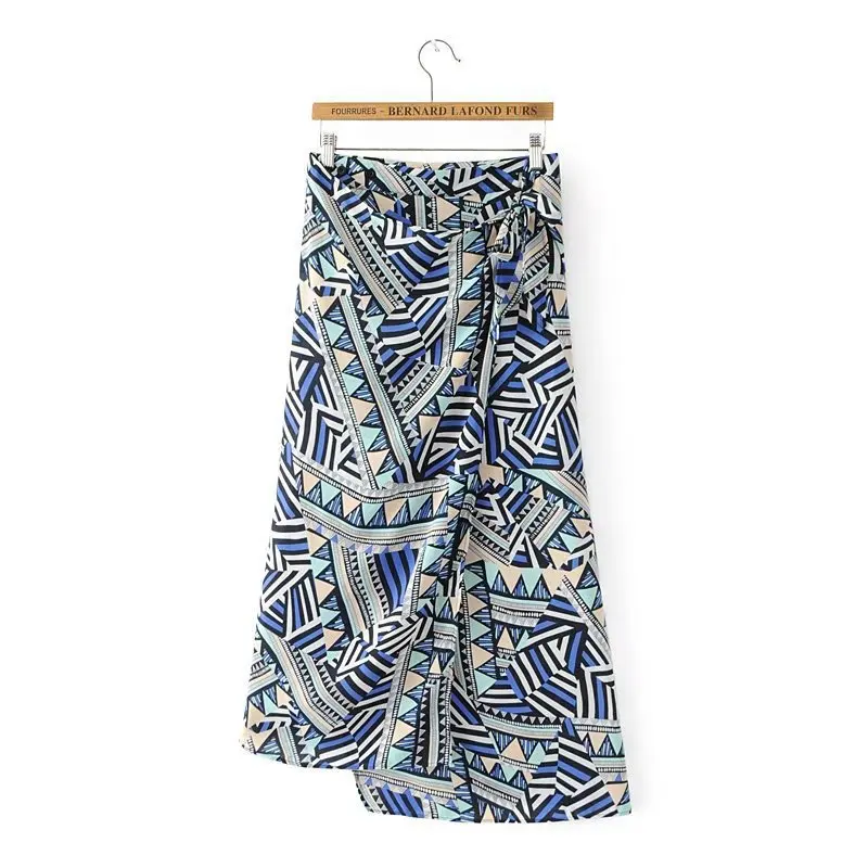 

Rn-8754 Geometry Thailand Style Irregular Sheath Skirt