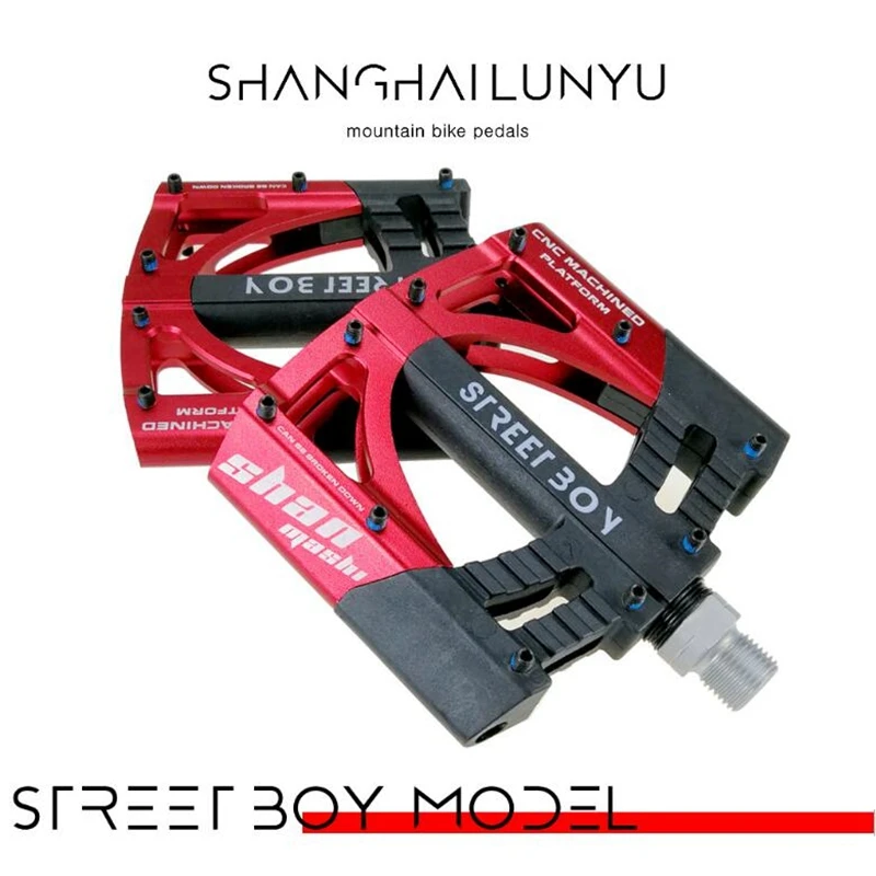 SEWS-SHANMASHI педали для велосипеда 3 подшипника, ультралегкие велосипедные педали на платформе, велосипедные педали, аксессуары для горного велосипеда