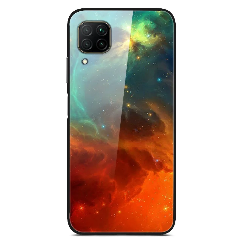 Чехол из закаленного стекла для huawei Nova 6 SE чехол Nova 6SE, цветная жесткая задняя крышка из поликарбоната для huawei Nova 6 чехол Nova6 5G, бампер - Цвет: 15