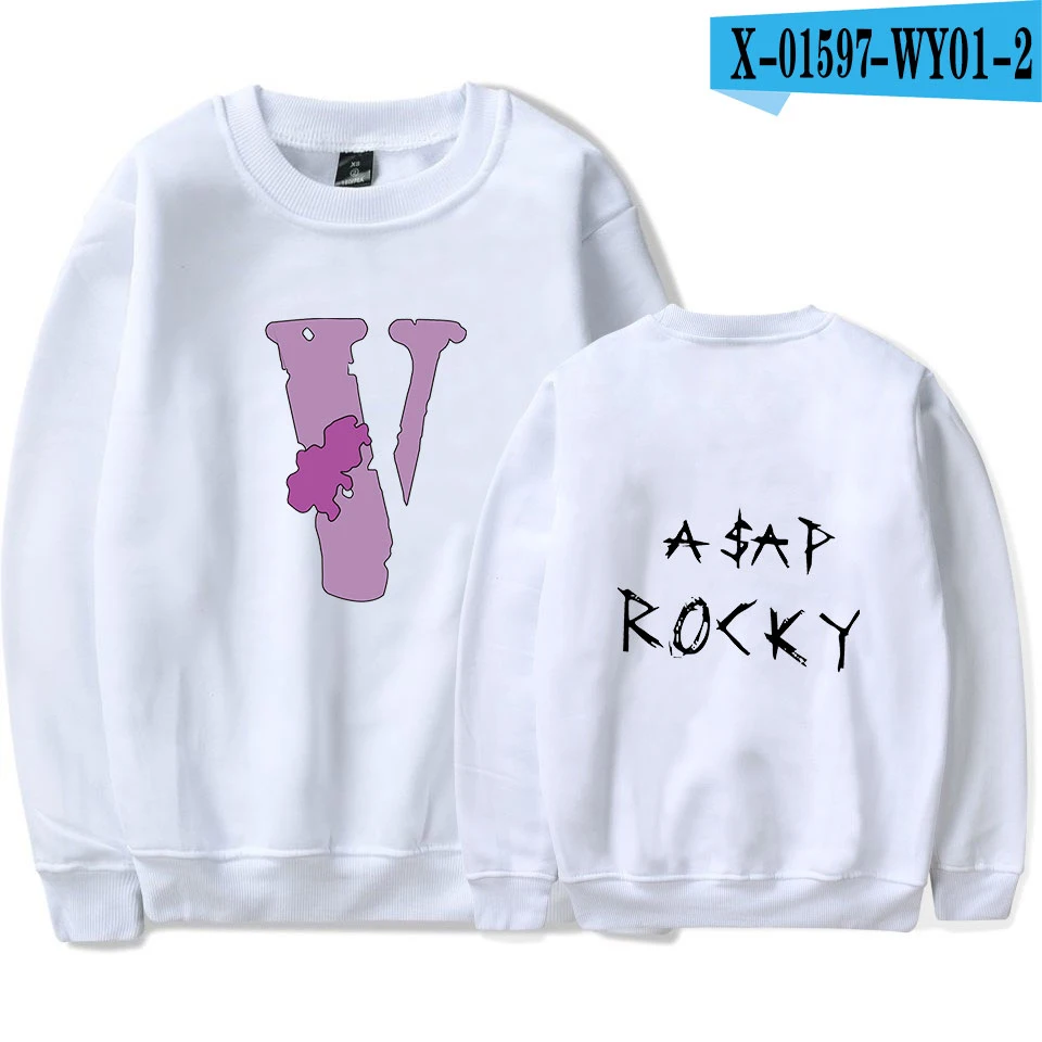 ASAP ROCKY толстовки осенние модные толстовки Большие размеры, для мужчин теплое флисовое пальто мужские брендовые хип хоп оптом Топы - Цвет: white